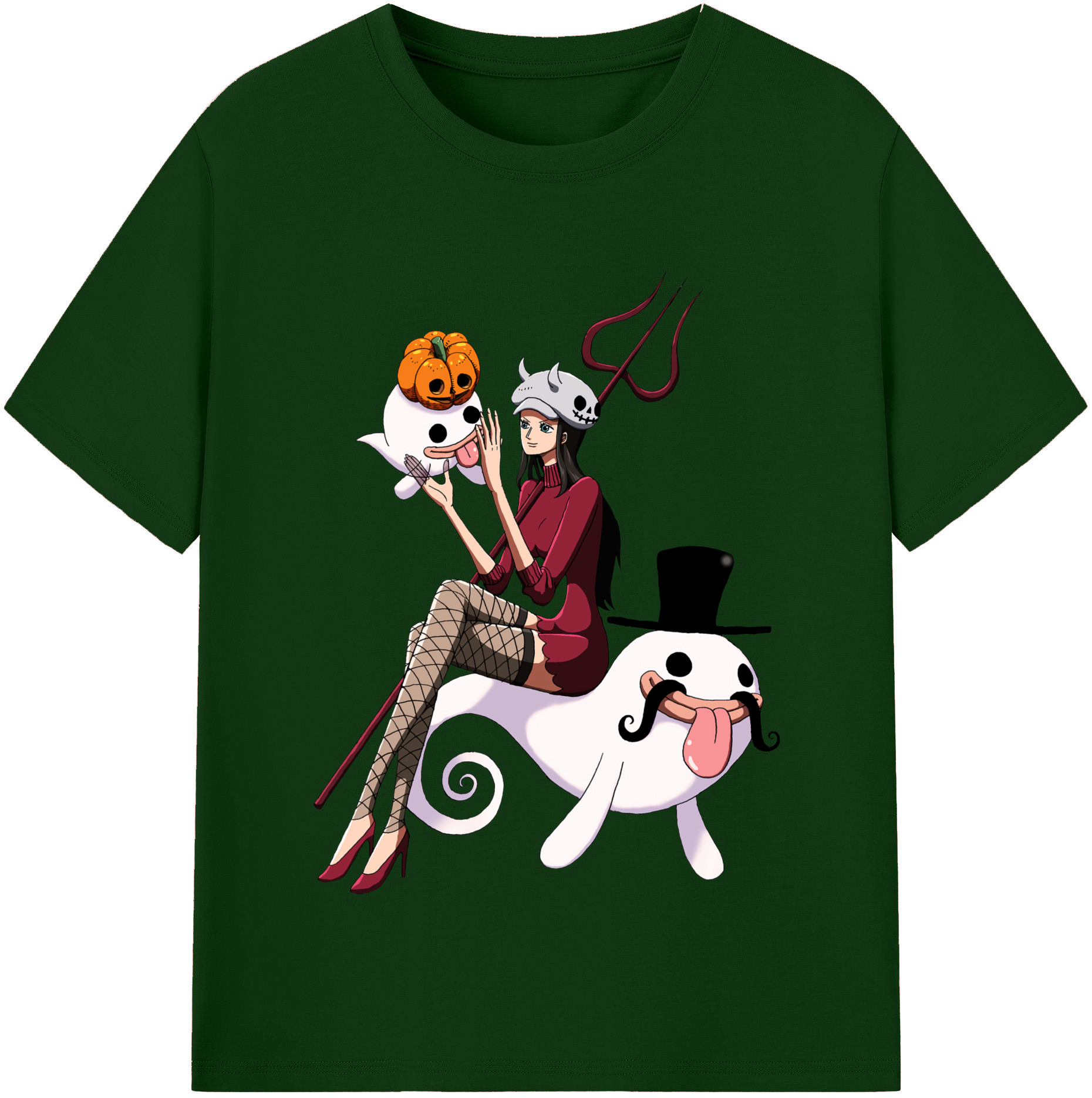 ワンピース ニコ・ロビン ONE PIECE Nico Robin 綿100％半袖Tシャツ（フロントプリント）